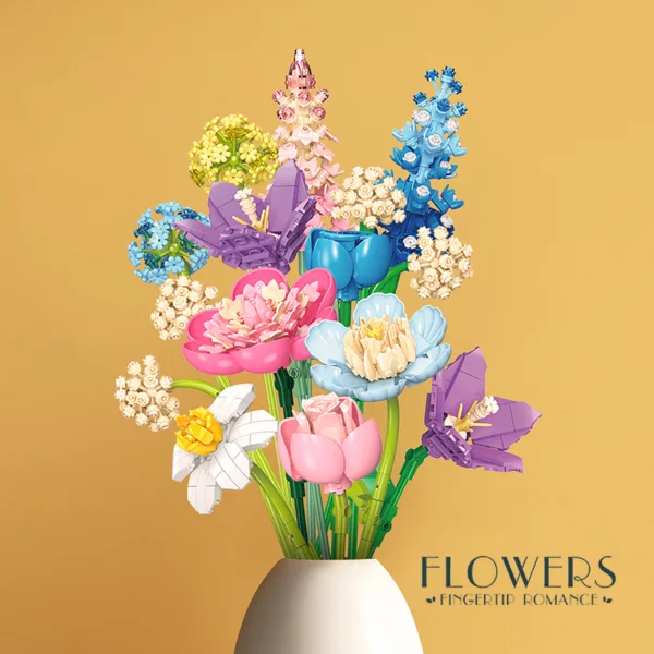 lego flower building blocks