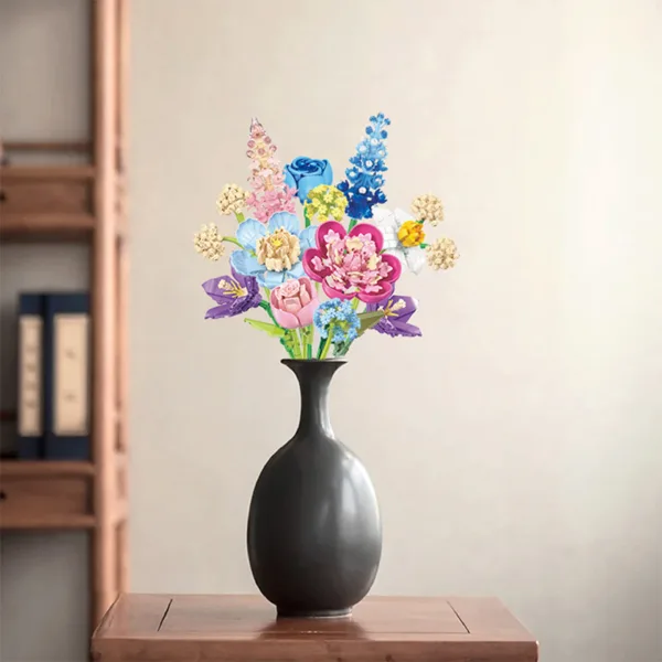 lego flower building blocks