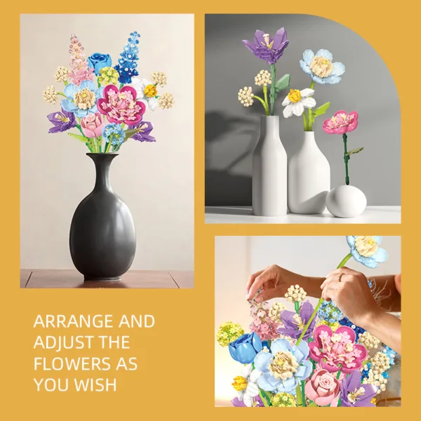 lego flower building blocks