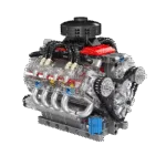 Brickvivid Motorized V8 Engine Model Kit: Realistic Mechanical Build