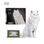 Brickvivid: Animal Building Blocks for Adults - Persian Cat