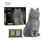 Brickvivid: Animal Building Blocks for Adults - Russian Blue