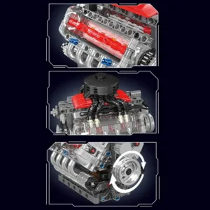 Motorized V8 Engine Model Kit