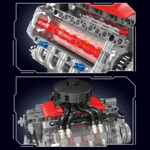 LEGO Motorized V8 Engine Model Kit