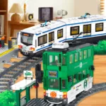 Brickvivid Train Building Set: Spark City Adventures!