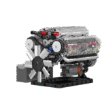 Brickvivid: Experience The Ultimate Motorized V8 Engine Model Kit
