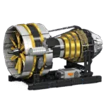 Brickvivid Turbine Engine Building Kit - Detailed Mechanical Model for Adults