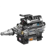 Brickvivid Rolls-Royce Motorized V12 Engine Model Kit - STEM Building Fun