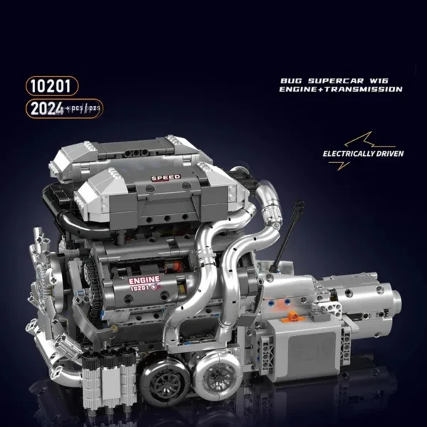 Bugatti Veyron W16 Engine Model Kit