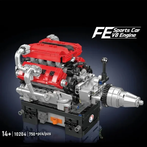 LEGO Toyota FE V8 Engine Building Blocks