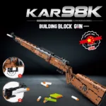 Brickvivid Building Block Gun - Shootable 98K Sniper Toy
