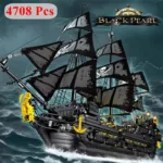 Brickvivid Pirate Ship Building Kit: Epic Black Pearl Adventure!