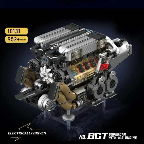 Bugatti W16 Engine Model Kit