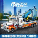 Brickvivid Toy Tow Truck Building Set - City Rescue Fun