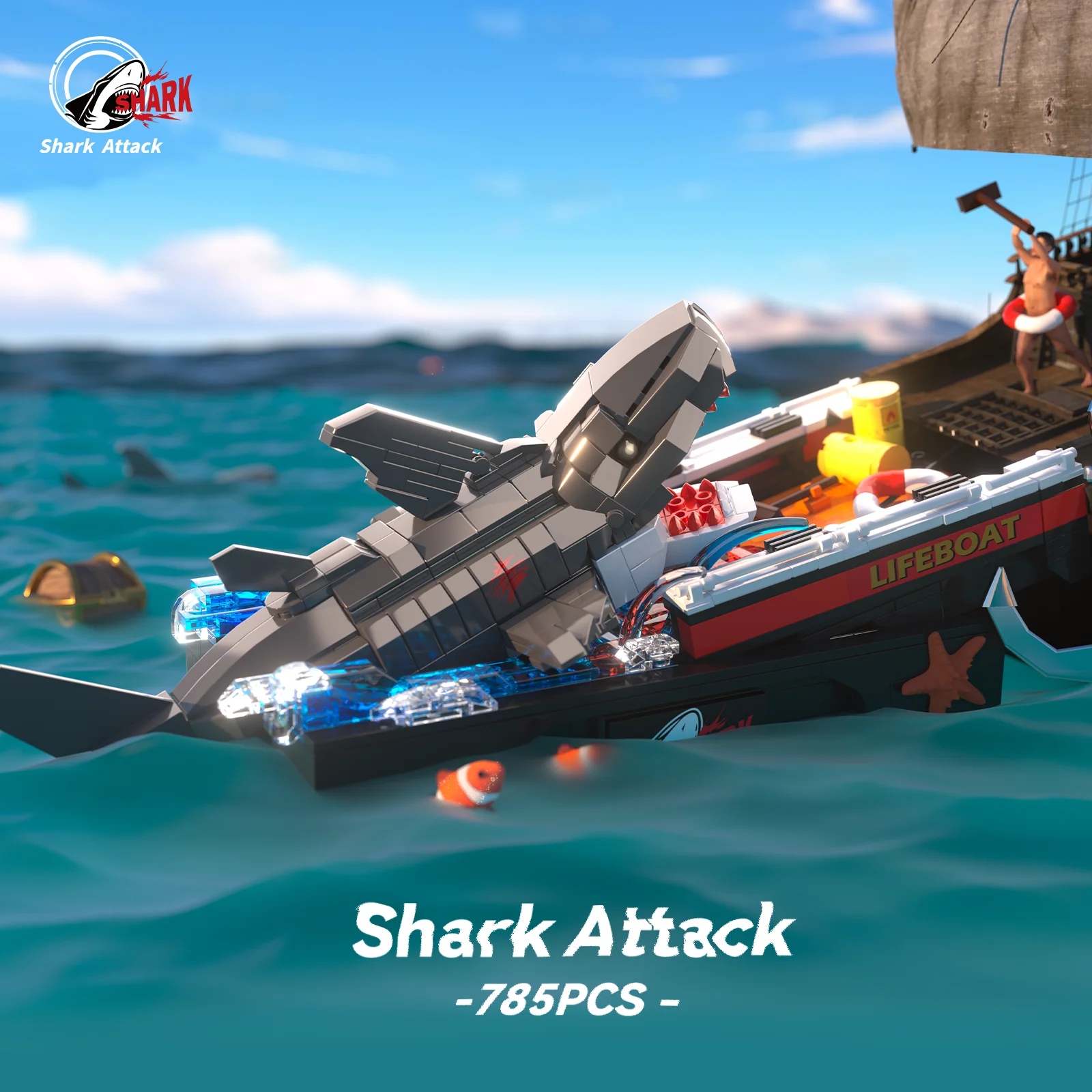 Shark Attack Building Blocks