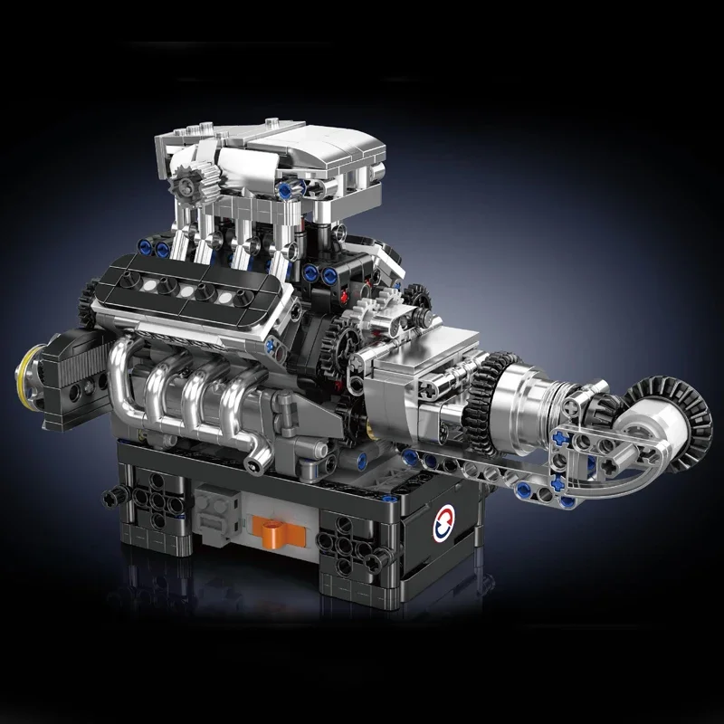 LEGO McLaren V8 engine building blocks