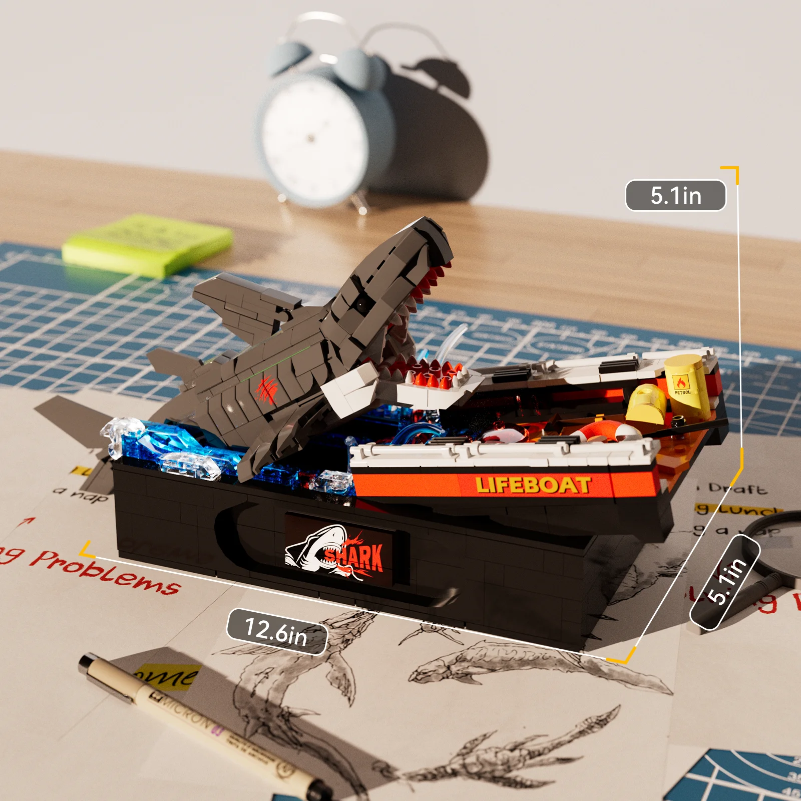 Shark Attack Building Blocks