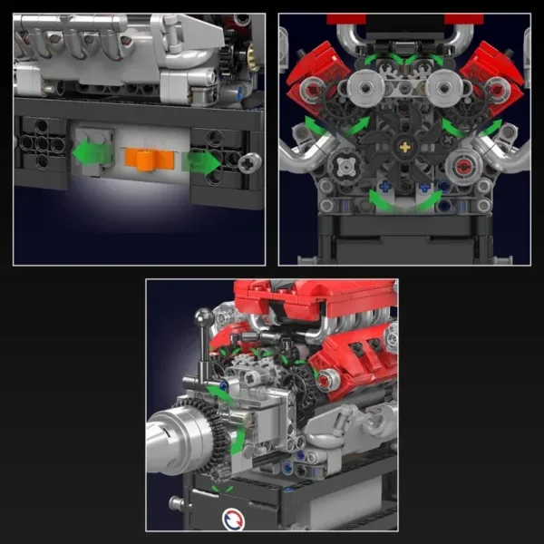 LEGO Toyota FE V8 Engine Building Blocks