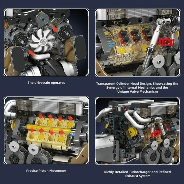 Bugatti W16 Engine Model Kit