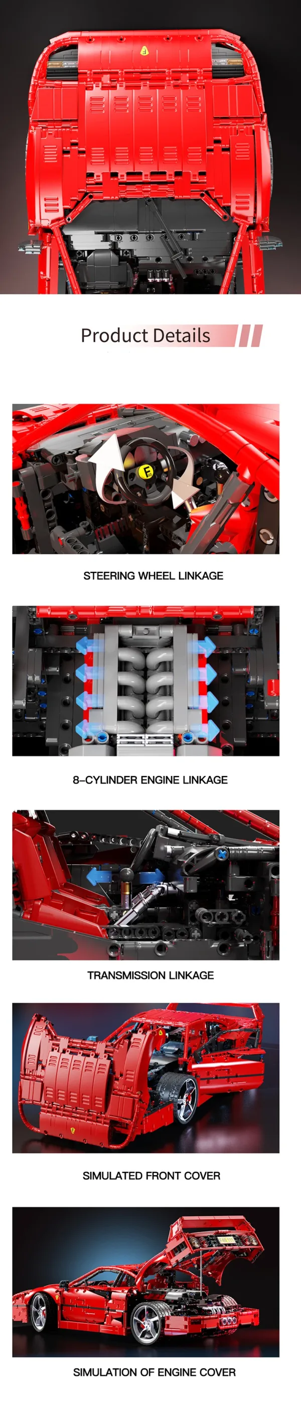 Ferrari F40 building blocks