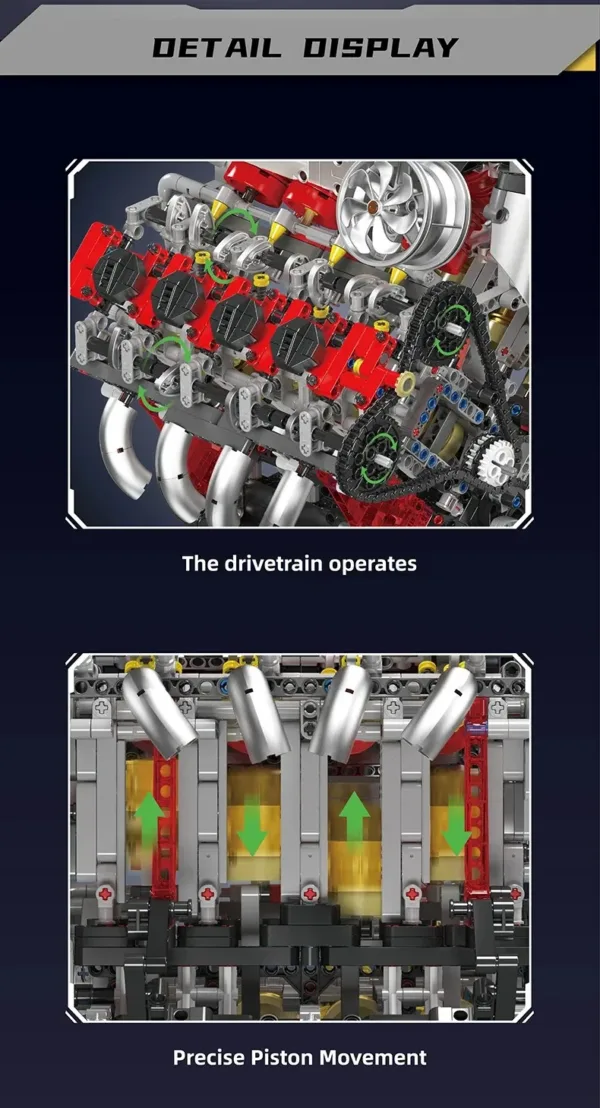 Ferrari F488 Engine Model Kit