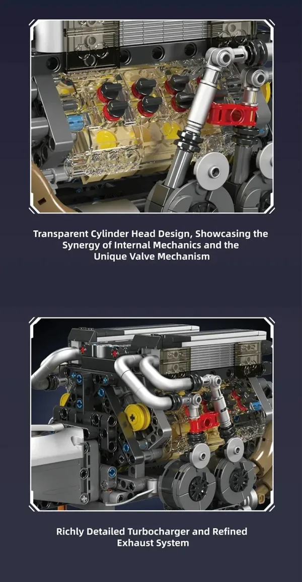 Bugatti W16 Engine Model Kit
