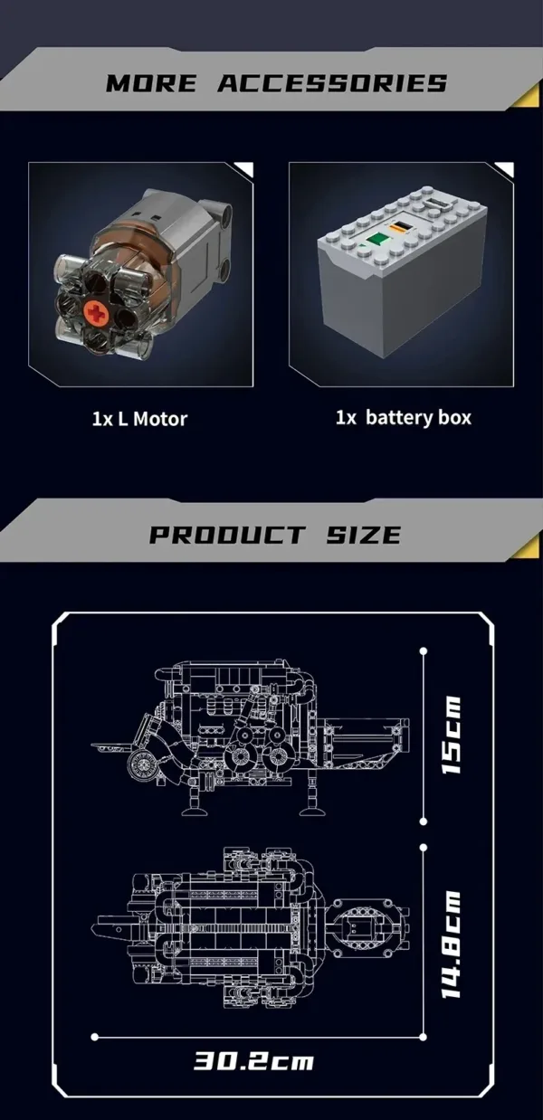 Bugatti W16 Engine Model Kit