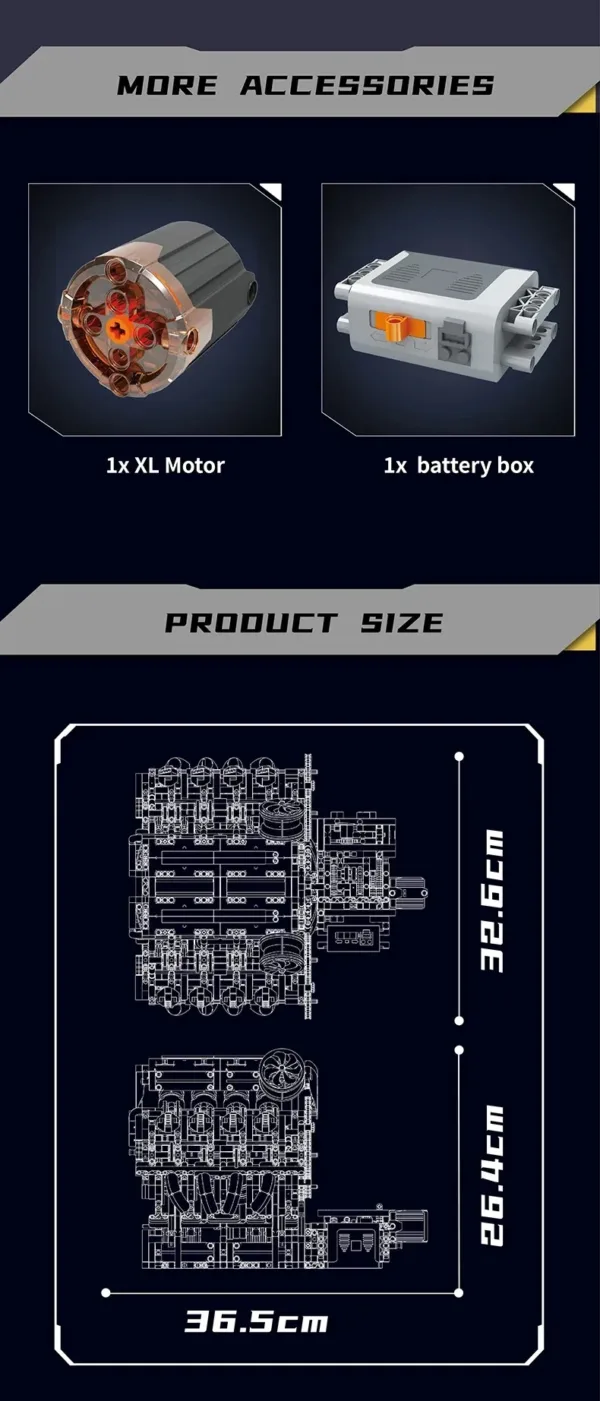 Ferrari F488 Engine Model Kit