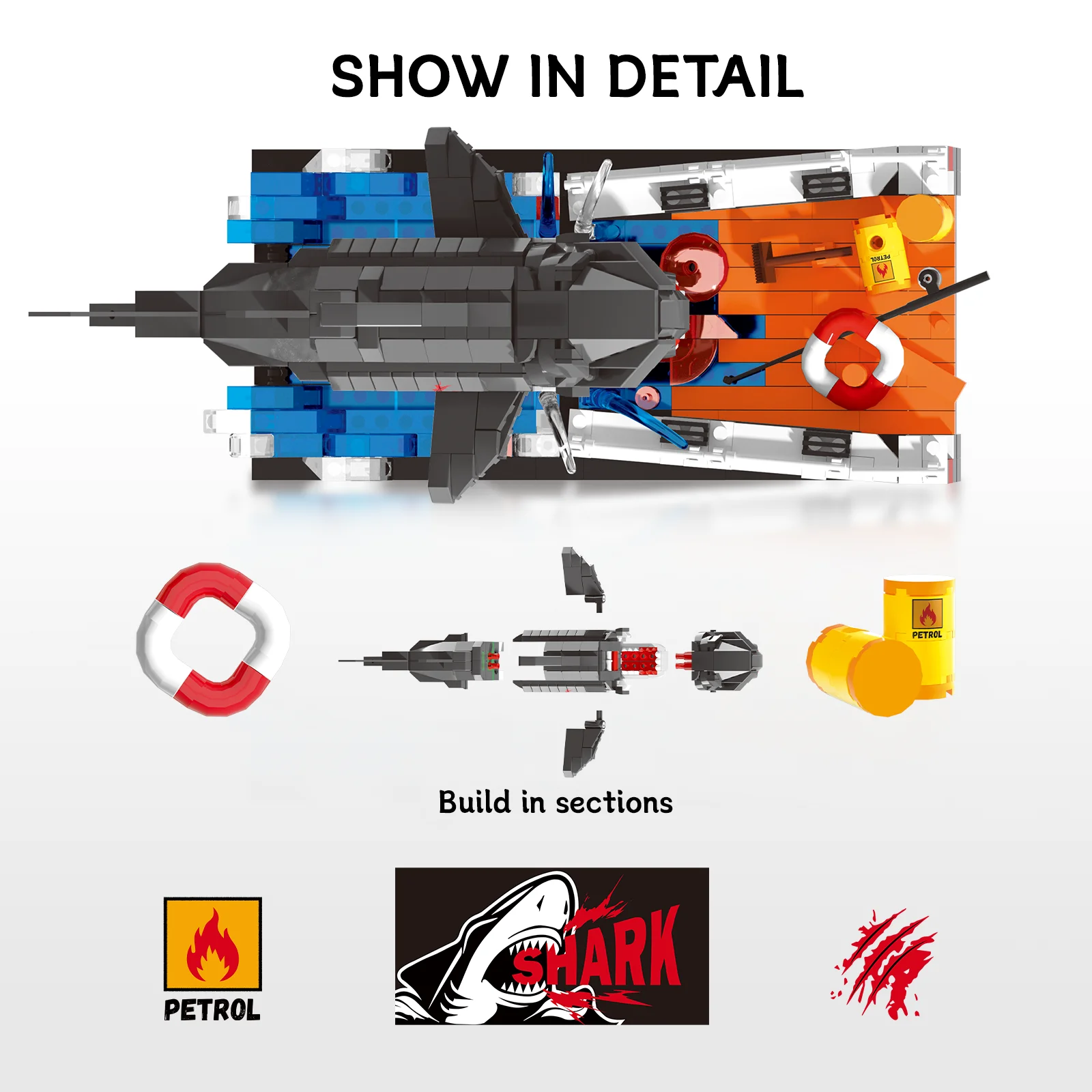 Shark Attack Building Blocks