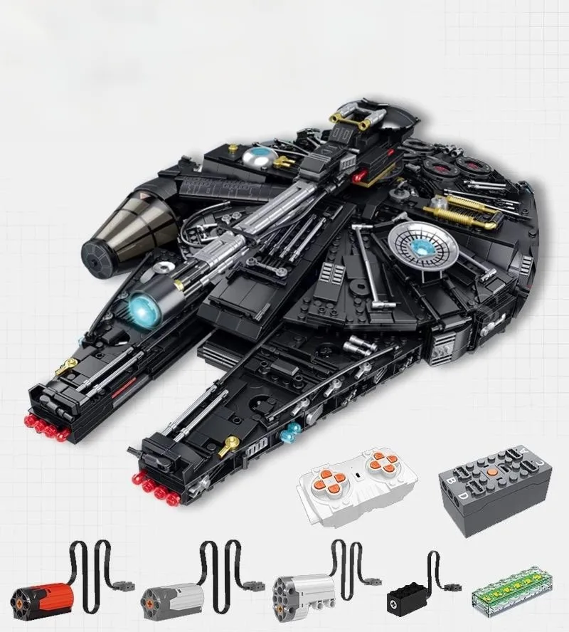lego black Millennium Falcon