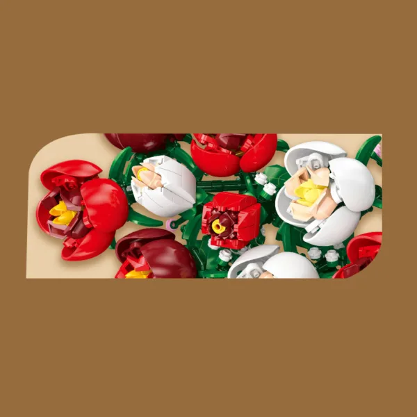 LEGO JJ9212 Rose Bouquet Building Blocks