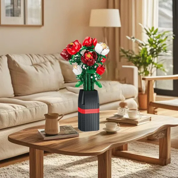 LEGO JJ9212 Rose Bouquet Building Blocks