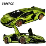 Brickvivid Lamborghini Supercar Building Kit: The Ultimate 1:8 Scale Model
