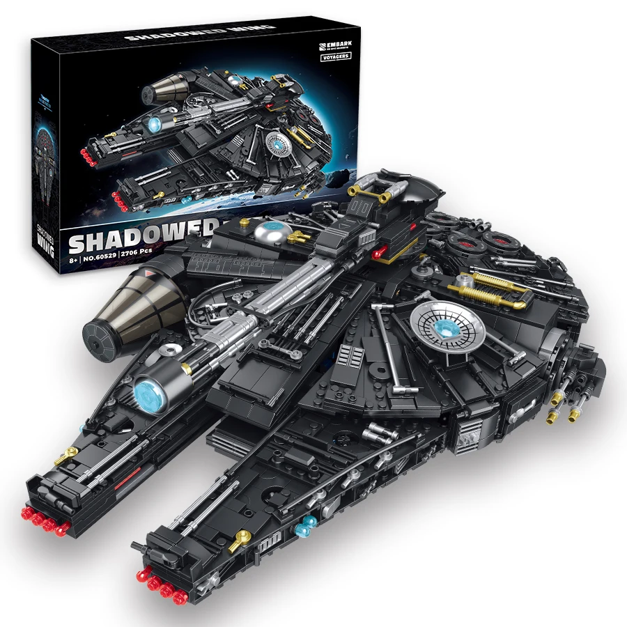 lego black Millennium Falcon
