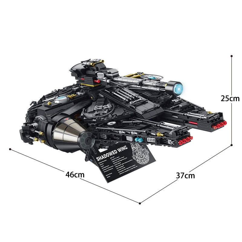 lego black Millennium Falcon