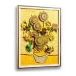 Brickvivid Van Gogh Sunflowers Building Set - Timeless Art