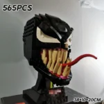 Brickvivid Venom Head Building Kit | A Collectible Villain Bust Model