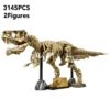 Brickvivid Posable T-Rex Fossil Building Kit for Display