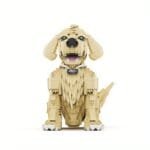 Brickvivid Golden Retriever Building Set - Lifelike Dog Brick Model