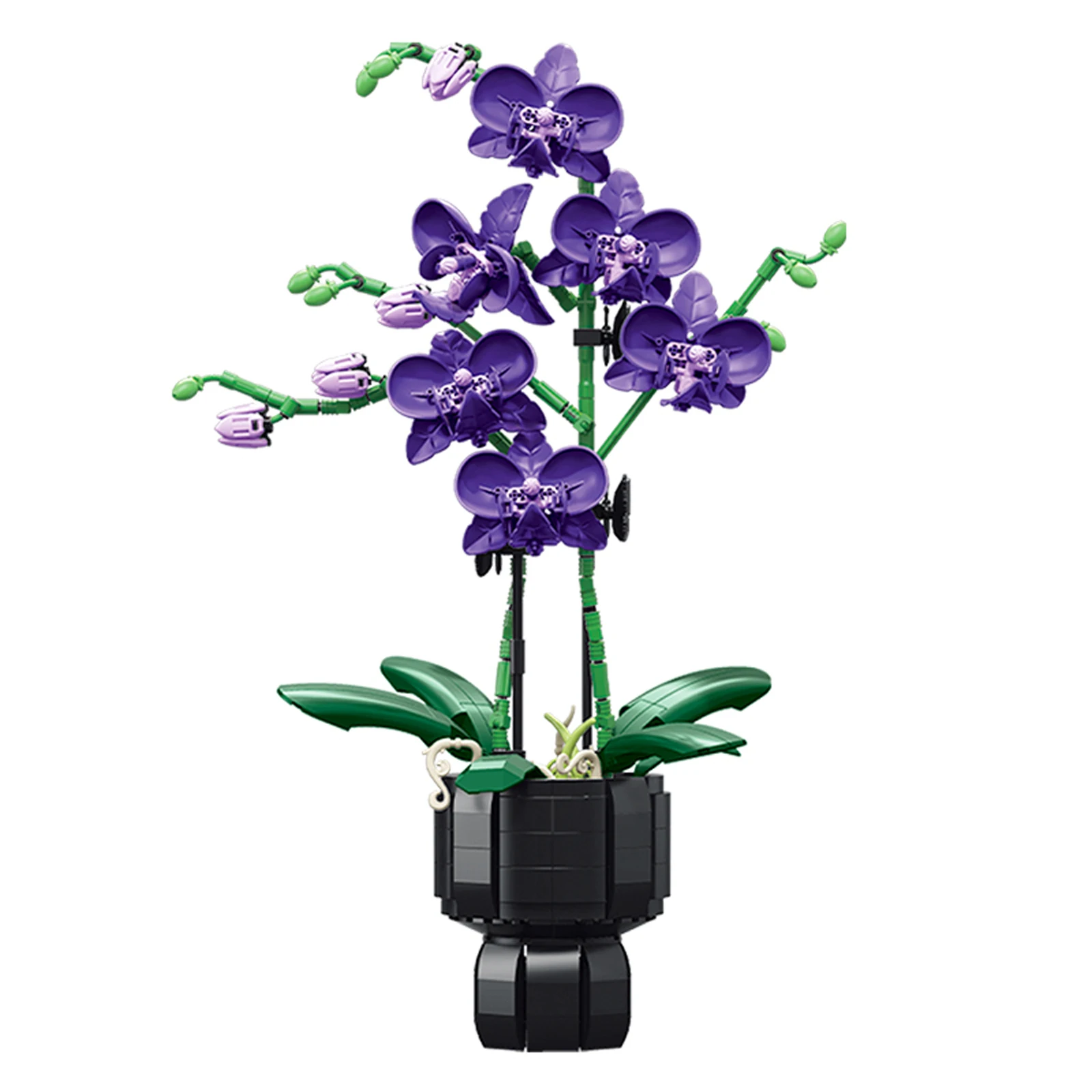 Elegant Violet building block flower set