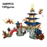 Brickvivid Tournament Temple City Building Set | Epic Ninja Playset
