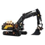 Brickvivid Volvo Excavator Building Set – Hybrid Technic Model