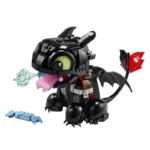 Brickvivid Toothless Building Set – Night Fury Dragon Model for Adults