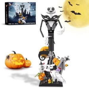 Brickvivid Jack Skellington Building Set - Halloween Display Model