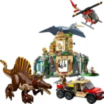 Brickvivid Spinosaurus Building Set with Flying Dinosaur
