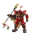 Brickvivid Fire Knight Mech: 996-Piece Epic Ninja Battle Set