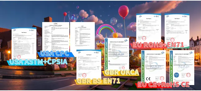 brickvivid product testing reports and certification certificates