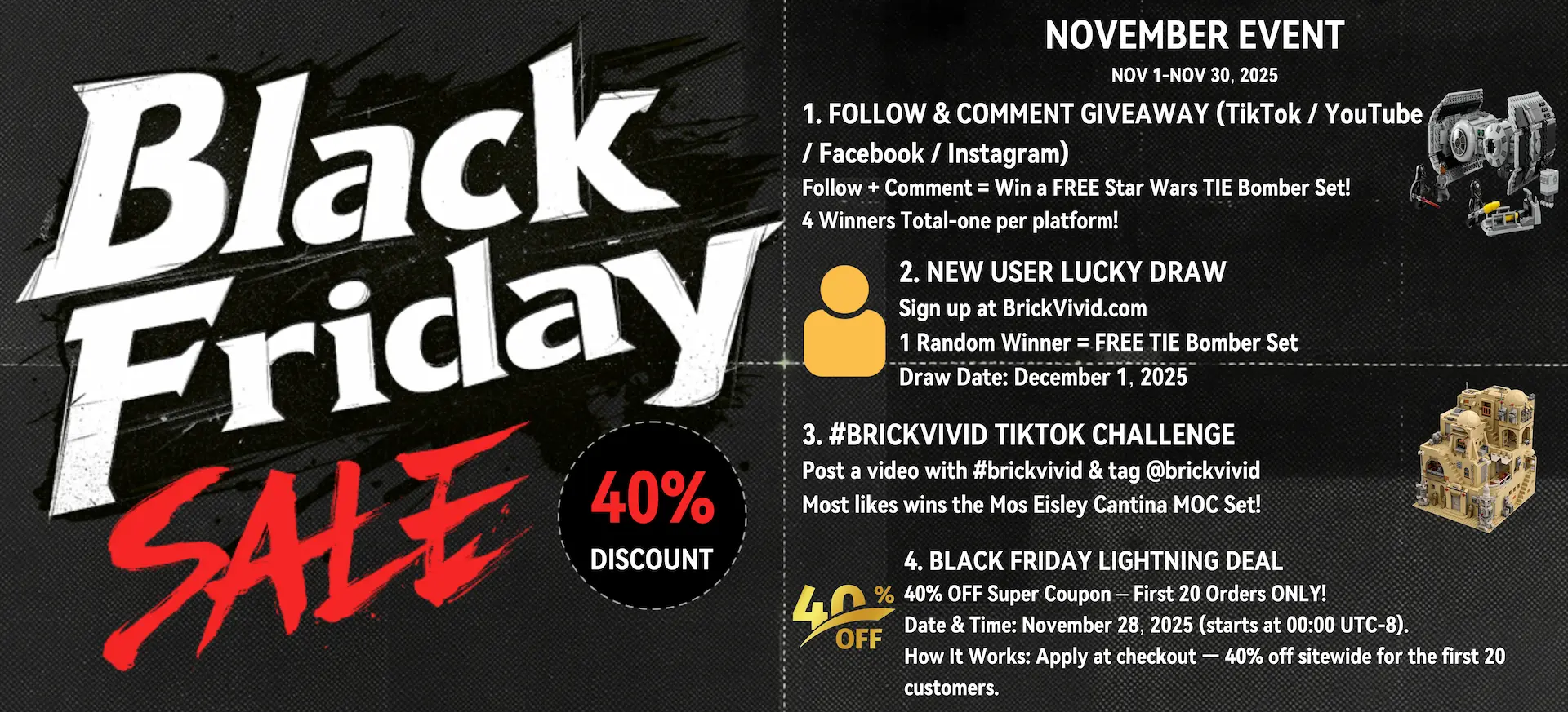 Brickvivid Black Friday promotion