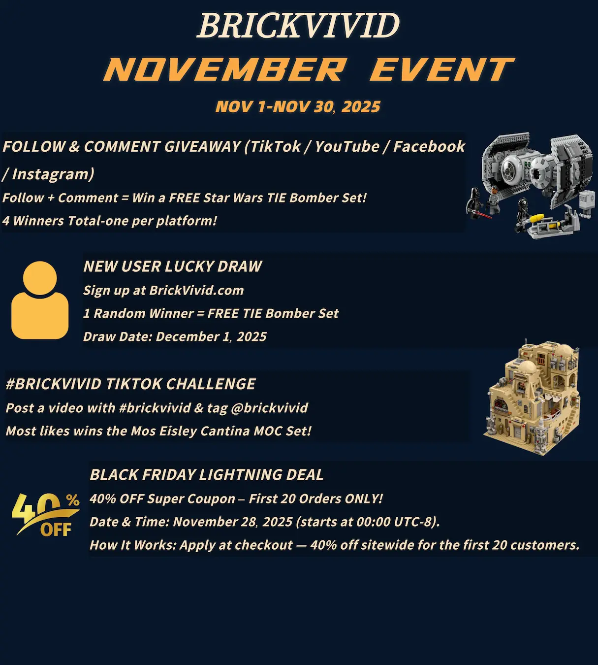 Brickvivid Black Friday promotion