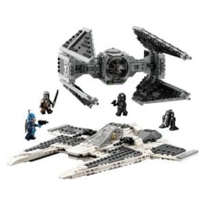 Lego Mandalorian Fang Fighter vs. TIE Interceptor